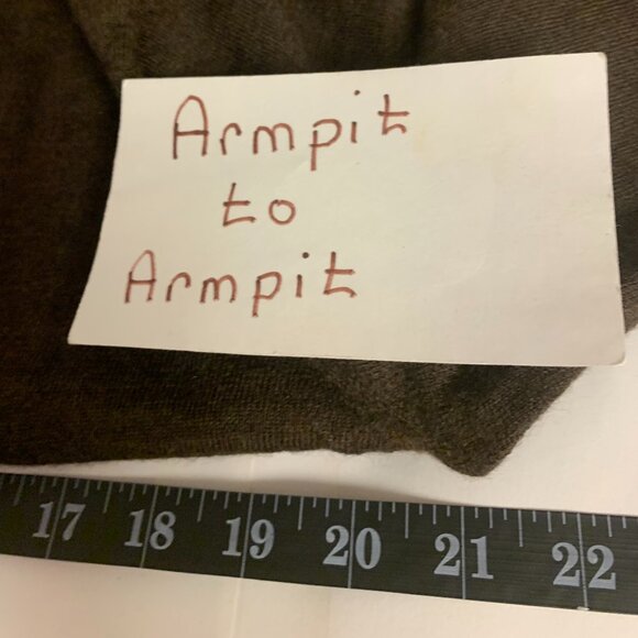 Merino Wool Sweaters Mens Size M FLAWED Holes 1 Brown & 1 Grey Warm Soft AS IS - Picture 11 of 12